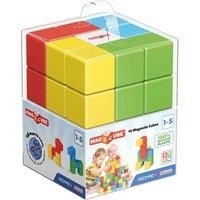 Geomag Magicube Green Line -  16 Multicoloured Magnetic Cubes, none