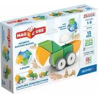 Geomag 202BLME Magnetic dice for Children, Green Yellow, 13 Pieces