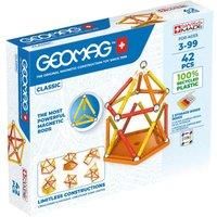 Geomag Classic - 42 Pieces - Magnetic Construction for Children - Green Collection - 100 Percent Recycled Plastic Educational Toys