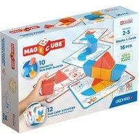 Geomag Magicube Blocks & Cards 16 pcs - Cubes, from 2 Years and Up - 100% Recycled Plastic