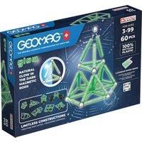 Geomag Glow Recycled Plastic Magnetic Shapes - 60 Pieces, none