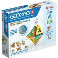 Geomag - Supercolor Magnetic Constructions for Kids, Magnetic Toy, Green Collection 100% Recycled Plastic, 35 Pieces