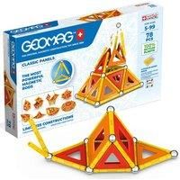Geomag - Classic Panels 78 Pieces - Magnetic Construction for Children - Green Collection - 100 Percent Recycled Plastic Educational Toys