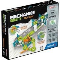 Geomag - Mechanics Gravity Race Track - Educational and Creative Game for Children - Magnetic Building Blocks, Race Track with Magnetic Blocks, Recycled Plastic - Set of 67 Pieces