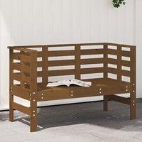 Garden Bench Honey Brown 111.5x53x71 cm Solid Wood Pine