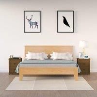 Bedside Cabinets 2 pcs Honey Brown 50x35x61.5 cm Solid Wood Pine
