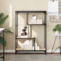 Bookshelf Sonoma Oak 81x36x115 cm Engineered Wood and Steel