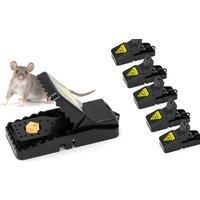 ASPECTEK Large Size Rat Trap, Reusable Rodent Solution, Pack of 6