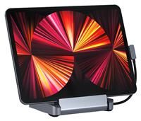 Satechi Aluminum Stand & Hub – 6-in-1 USB-C Hub Foldable Stand – Compatible with 2021/2020/2018 iPad Pro & 2020 iPad Air