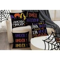 Halloween Themed Throw Pillow Cover In 8 Designs