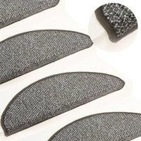 Carpet Stair Treads 15 pcs Anthracite 65x21x4 cm
