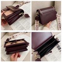 Stylish Pu Leather Retro Cross Body Bag In 4 Colours - Black