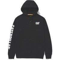 Caterpillar Men's Trademark Banner Hooded Sweatshirt, Black, XXXXL