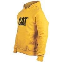 CAT Trademark Hooded Sweatshirt Yellow / Black XX Large 50-52" Chest (568VF)