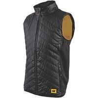 CAT Trades Hybrid Body Warmer Black/Yellow Medium 38-40" Chest (700VF)