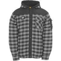 Caterpillar Men's Sequoia Jacket Grey £ Logo Snap Placket, Cell Phone Pocket