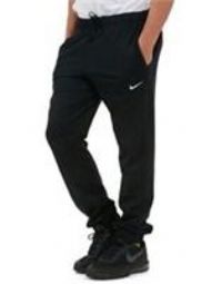 Nike Trousers Jogger Sweatpants LARGE Embroidered Swoosh Black 637764 010
