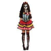 Rubie/'s Official Day of the Dead Senorita Ladies Fancy Dress Halloween Skeleton Womens Costume