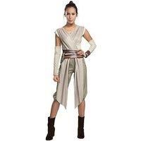 Official Ladies Deluxe Rey Star Wars Force Awakens Fancy Dress Costume Outfit