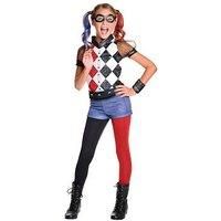 Rubie's Official DC Super Hero Girl's Deluxe Harley Quinn Costume - Large