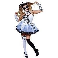 Rubie/'s Official Ladies Jesterlla Halloween Circus Adult Costume - X-Small