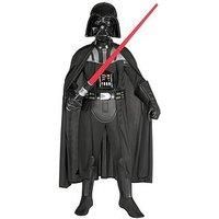 Boys Deluxe Darth Vader Costume Star Wars Fancy Dress Child Outfit