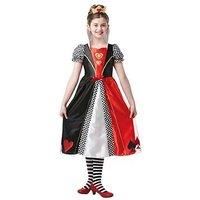 Rubie's 641008 9-10 Official Queen of Hearts Book Day Character Costume, Kids', Multi-Colour (Age 9-10 Years, Height 140 cm)