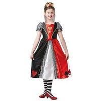 Rubie's 641008 9-10 Official Queen of Hearts Book Day Character Costume, Kids', Multi-Colour (Age 9-10 Years, Height 140 cm)