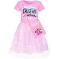 Girls Barbie Inspired Fancy Dress And Bag - 3 Colours