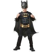 Rubie/'s Official Batman Black Deluxe Child/'s Costume, Superhero Fancy Dress, Child/'s Age 9-10 Years Height 140 cm
