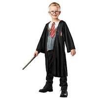 Boys Deluxe Harry Potter Fancy Dress Costume Gryffindor Wand Glasses Robe