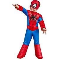 Rubies Official Marvel Spidey and His Amazing Friends Spider-Man Deluxe Toddler Costume, Kids Fancy Dress, World Book Day