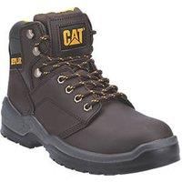 Caterpillar CAT Striver Mens Lace Up Safety Boot in Brown - Size 11 UK - Brown