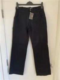 Nike Trousers Chinos Size 8/10 Straight Leg Black Cotton DEADSTOCK BNWT Womens - UK 8/10 Regular