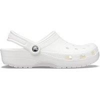 Crocs Unisex Classic Clogs, White, M6 | W7 UK(39/40 EU)