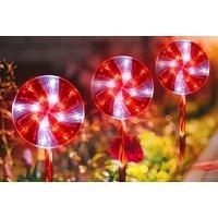 Christmas Candy Lollipop Solar Stake Lights - 2 Options!