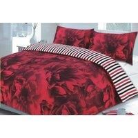 Rose Duvet Cover With Pillowcase In 4 Colours And Sizes