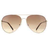 Aviator Gold Tortoise Brown Gradient Sunglasses