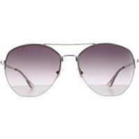 Calvin Klein Women's Semi-Rimless Geometric Aviator Sunglasses - CK20121S