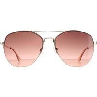 Calvin Klein CK 20121S 780 Sunglasses Rose Gold Frame Brown Gradient Lenses