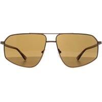 Aviator Matte Amber Gold Gold Brown CK23126S