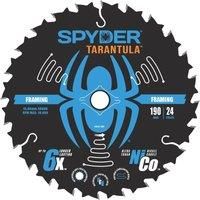Spyder Tarantula Wood Framing Circular Saw Blade 190mm x 20mm 24T (718YL)