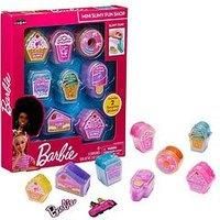 Cra-Z-Art 34059 Barbie Mini Slimy Fun Shop 8 Food Themed containers with Two Surprise Stickers Official Merchandise, Each