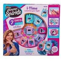 CRA-Z-ART Shimmer N Sparkle I Time Real working digital watch with decorative skins, pop on frames and scrunchie wrist wrap straps For girls aged 8+
