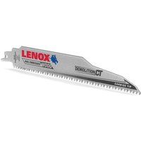 LENOX 656RCT CARBIDE TIPPED DEMOLITION RECIPROCATING SAW BLADE, 6" 6TPI