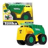 Tonka Steel Classics | Scoop and Hauler Garbage Truck | Construction Vehicle, Rugged Design, Realistic Sound Effects, LightUp Cab, Outdoor Toys for Kids, Children, Girls Boys Aged 3+ | Basic Fun 06257