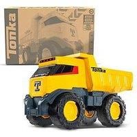 Basic Fun Tonka Next Gen Mighty Dump Truck – Heavy-Duty Steel Construction Vehicle with Working Dump Bed, Mega Wheels & Tow Hooks – Tonka Tough for Outdoor Play