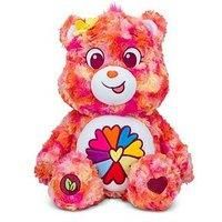 Care Bears , Flower Power Bear 35cm Medium Plush , Eco Friendly, Collectable Cuddly Toys for Children, Soft Toys for Girls Boys, Cute Teddies Suitable for Girls and Boys Ages 4+ , Basic Fun 22683