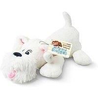 Basic Fun Pound Puppies Weighted Snuggles Plush – White with Fluffy Beard – Calming Comfort Toy with Soft Weighted Body – Classic Huggable Style for Kids & Fans