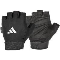 Adidas Adjustable Essential Gloves Weight Lifting Fitness Training Gym Workout